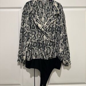 ASOS Snakeskin Print Bodysuit